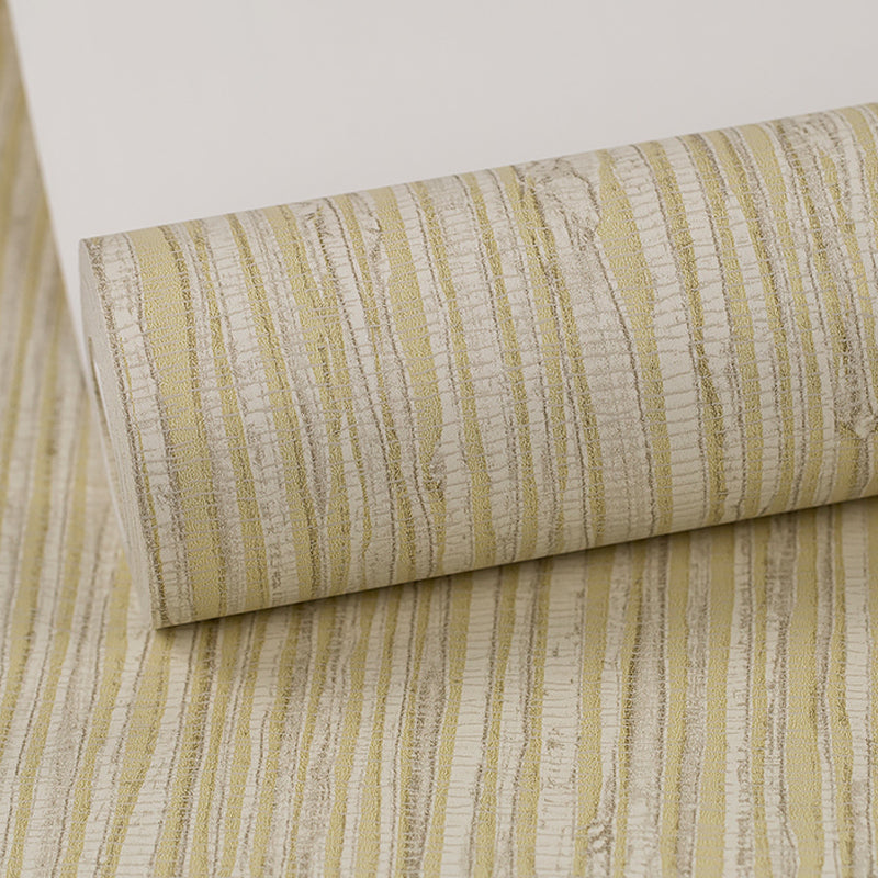 Soft Color Wood Effect Wallpaper Water-Proof Rural Bedroom Wall Covering, 57.1-sq ft