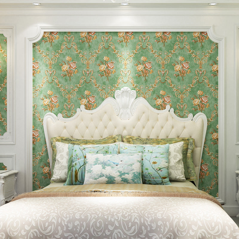 Enchanting Blossoming Peony Wallpaper for Bedroom, Pastel Color, 33' L x 20.5" W