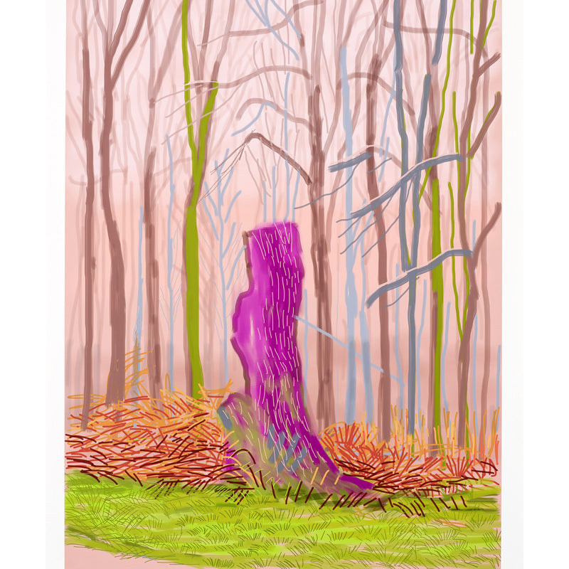 Bare Trees Wall Paper Murals Pop Art Washable Living Room Wall Covering, Made to Measure