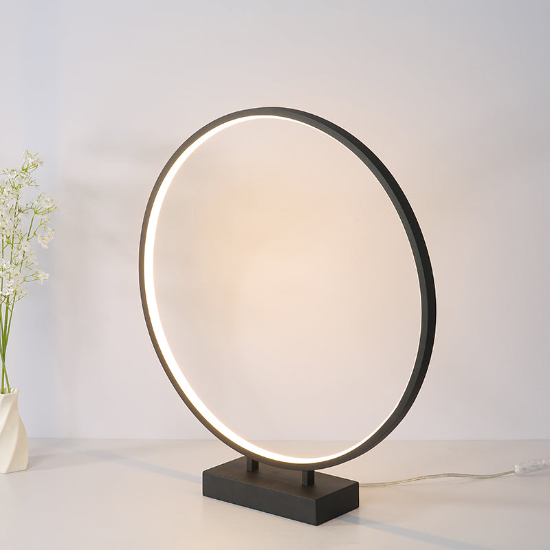 10 "/12"/16 "Diamatura Diamatura Dank Simplicity LED acrilico a LED singola Light Black/White Table Light in luce calda/bianca