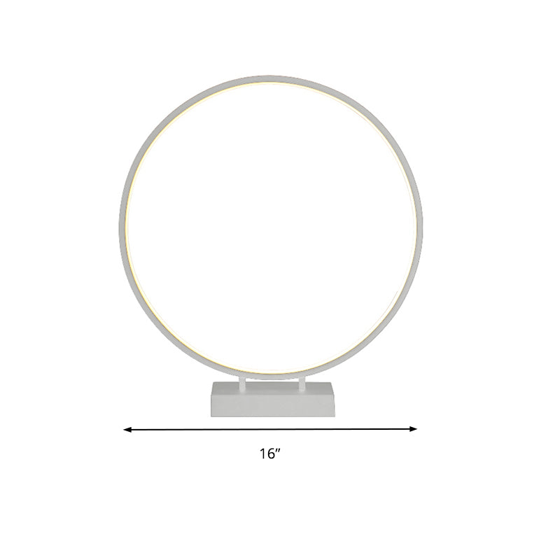 10 "/12"/16 "Diamatura Diamatura Dank Simplicity LED acrilico a LED singola Light Black/White Table Light in luce calda/bianca
