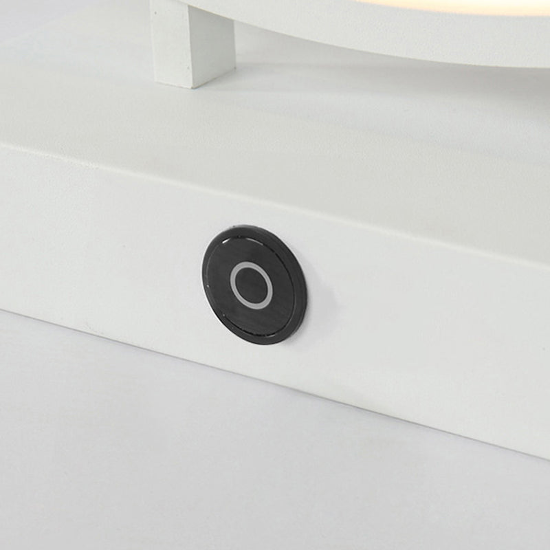 10 "/12"/16 "Diamatura Diamatura Dank Simplicity LED acrilico a LED singola Light Black/White Table Light in luce calda/bianca