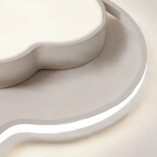 Nursing Room Cloud Ceiling Light Acrylic Modern White Finish Flush Mount Light