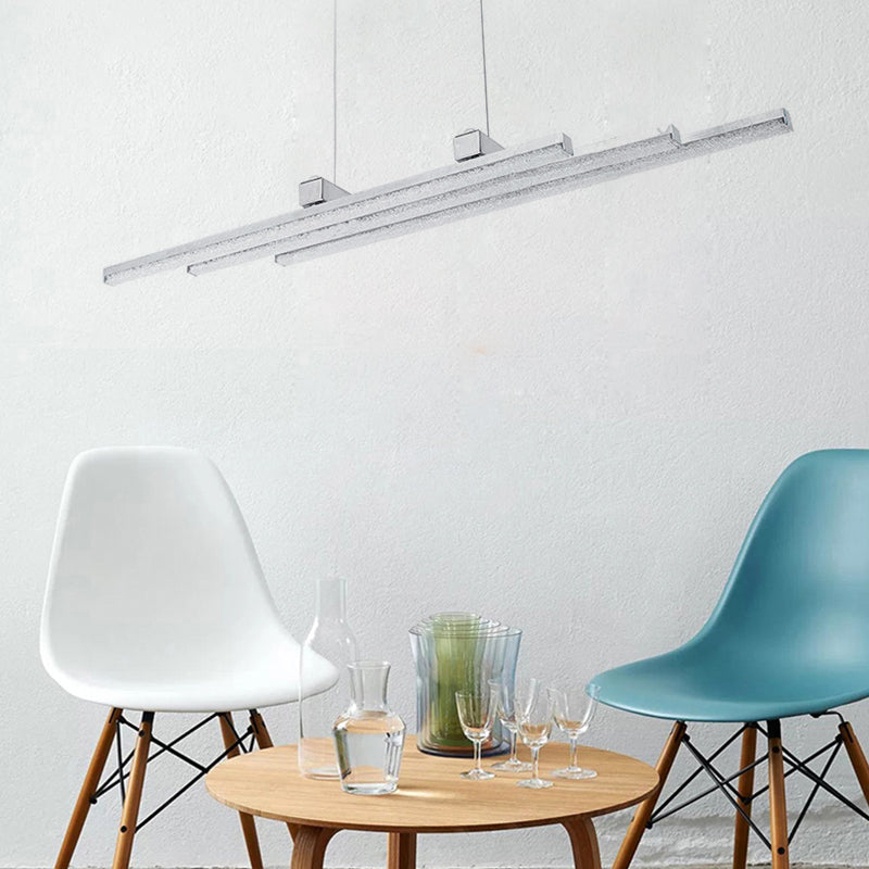 Candelera colgante de sombra lineal estilo moderno LED LED LED LIGHTIVE PARA DORMITORIO