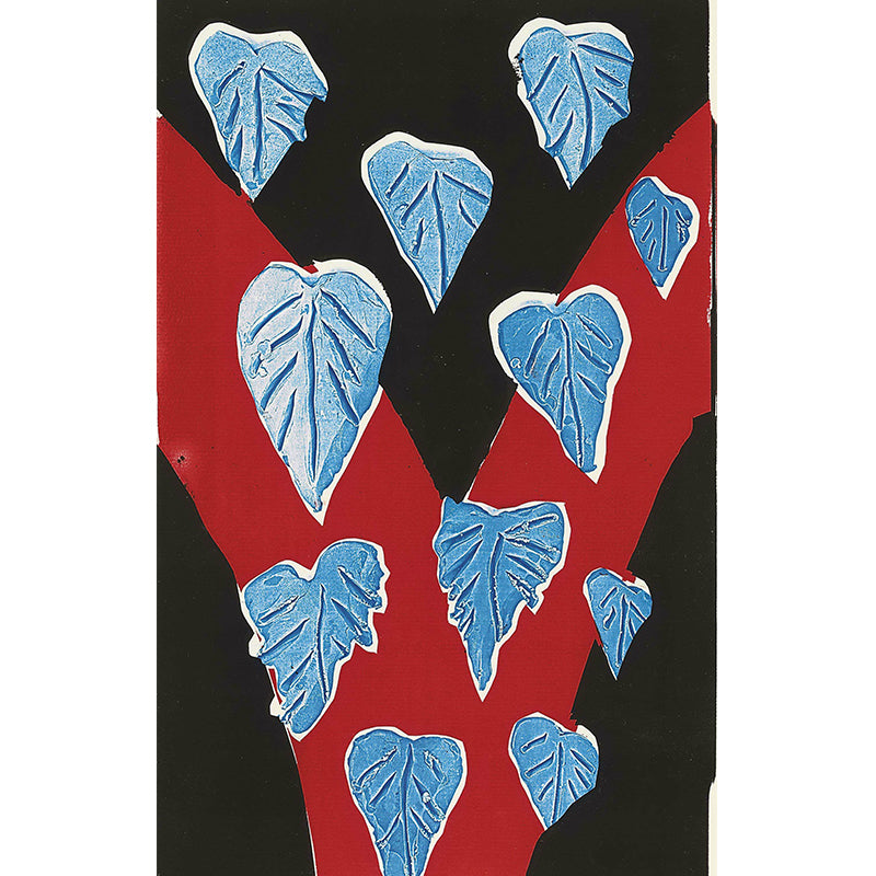 Illustration Leaves Wall Paper Murals Full Size Wall Art for Home, Custom Size Available