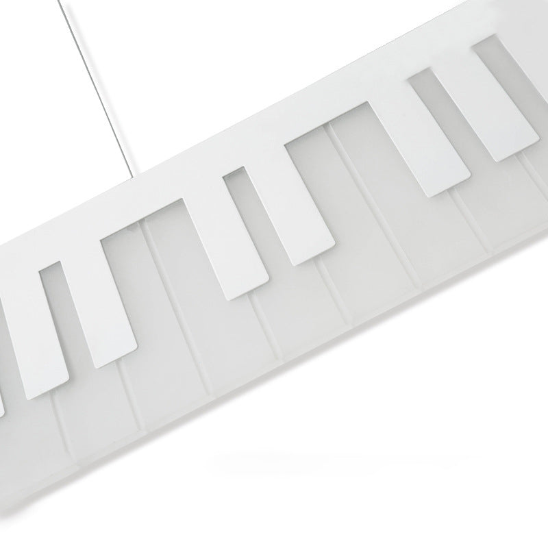 Lámpara de techo de comedor de led acrílico con forma de piano