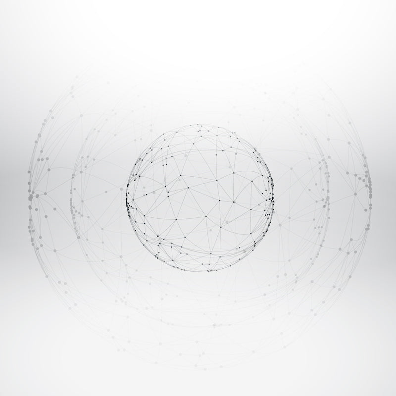 Illustration Web Globe Murals Large Wall Art for Living Room, Custom Size Available