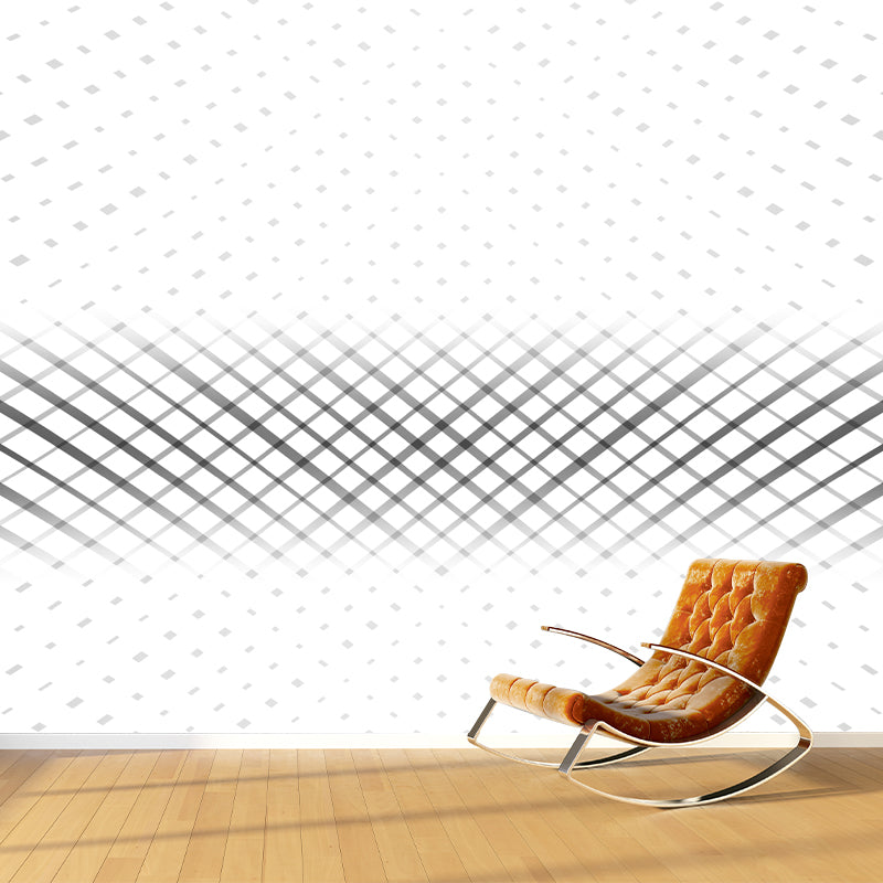 Waterproof Latticework Wallpaper Murals Customized Simplicity Wall Covering for Home