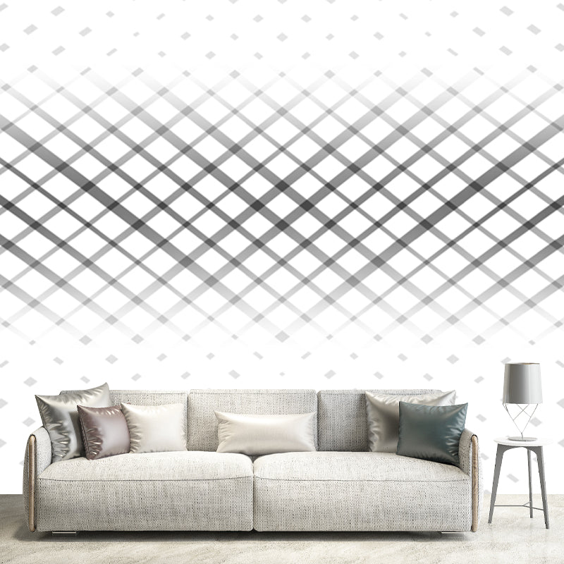 Waterproof Latticework Wallpaper Murals Customized Simplicity Wall Covering for Home