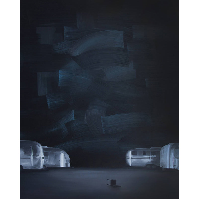 Black-Grey Parking Lot Murals Wallpaper Moisture Resistant Wall Decor for Living Room