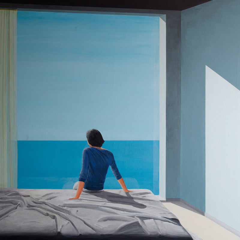 Comeback to the Seaside Mural Artistic Moisture Resistant Bedroom Wall Decor, Optional Size