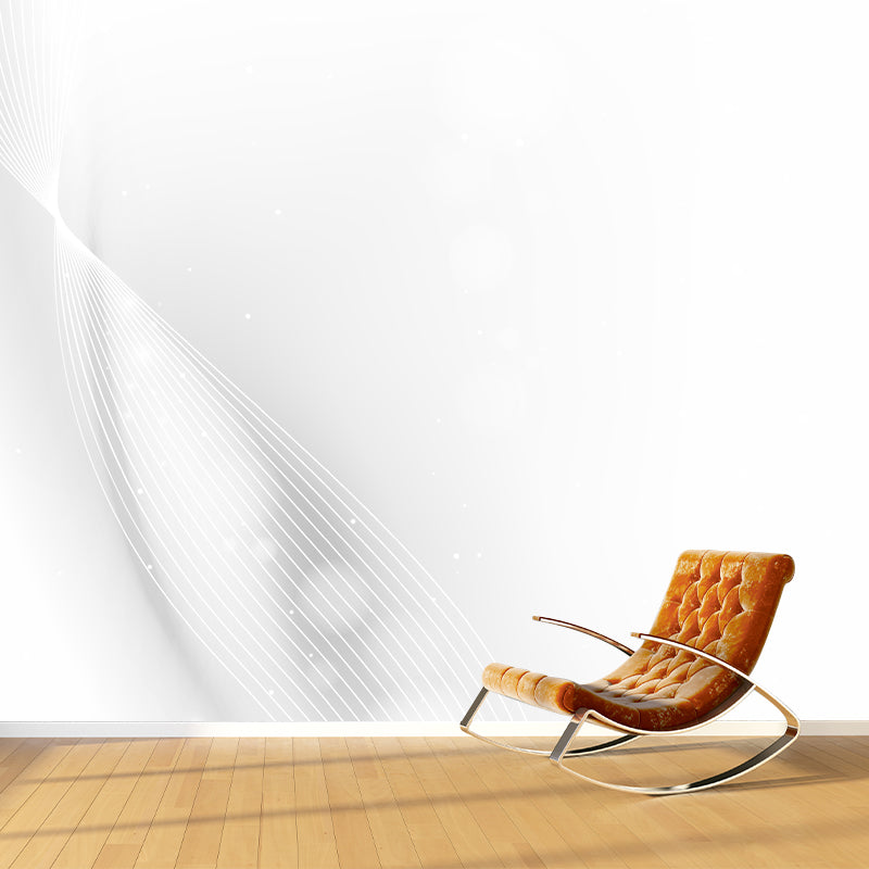 Illustration Sketch Eye Murals Decal for Bedroom, Black-White, Personalized Size