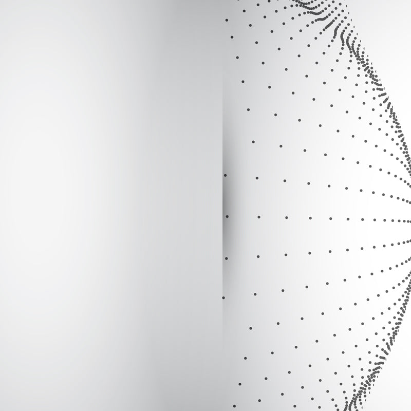 Large Half-Globe Mural Decal for Bedroom Dots Wall Covering in Black-White, Stain Proof