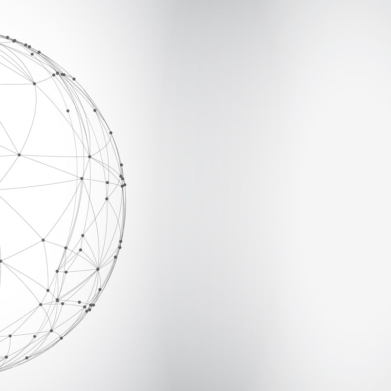 Black-White Netting Hemisphere Mural Geometric Modern Washable Wall Art for Living Room