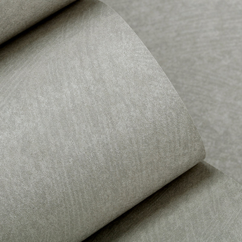 Pastel Color Solid Wallpaper Roll Water Resistant Contemporary Bedroom Wall Covering