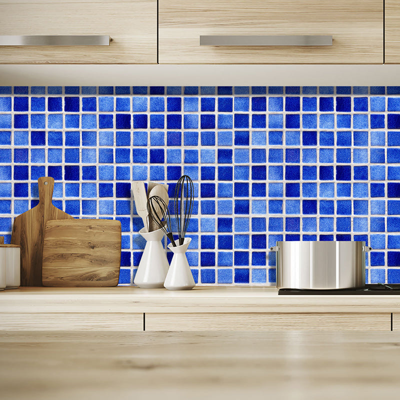Dark Color Tile Wallpaper Panel Stick-On Bohemian Style Kitchen Wall Covering, 36 Pcs