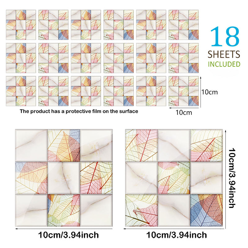 Modern Leaf-Patterned Wallpaper Panel Grey-Yellow Peel and Stick Wall Decor for Home