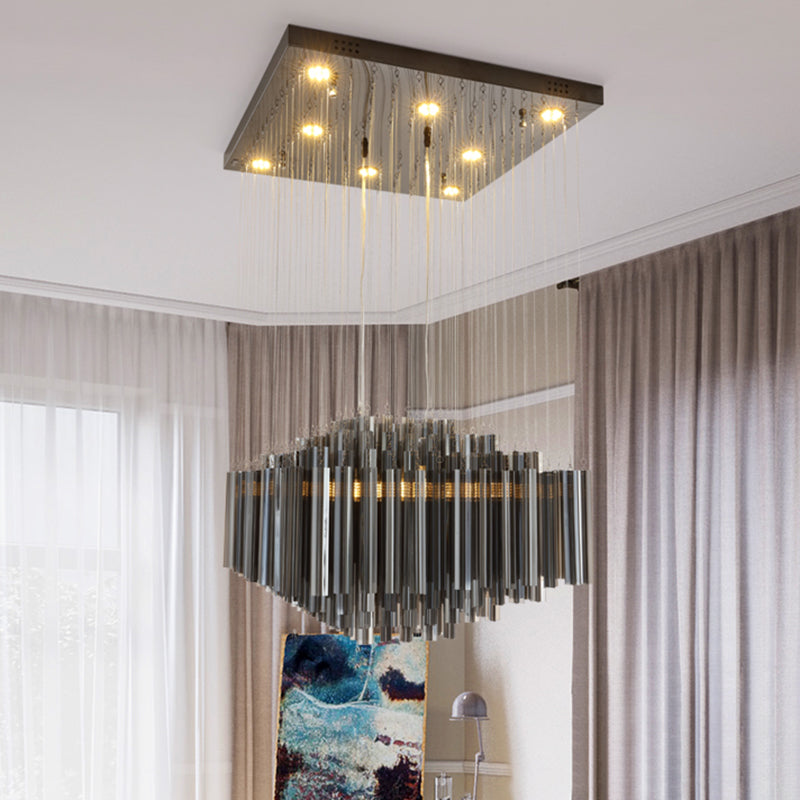 Luce multi soffitto esagonale nero Light MODERN MODERNY Crystal Bar Appeding Lighting for Dining Room