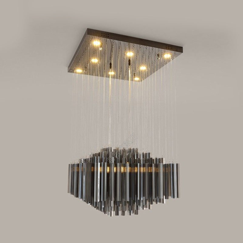 Luce multi soffitto esagonale nero Light MODERN MODERNY Crystal Bar Appeding Lighting for Dining Room