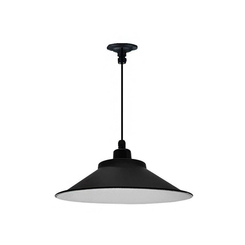 12 "/14" Dia 1 Apco di testa con la testa con a cono in metallo industriale a sospensione per interno in nero