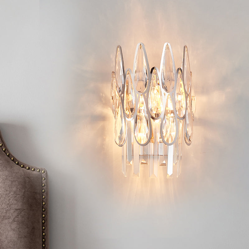 Éclairage mural à double couche argenté