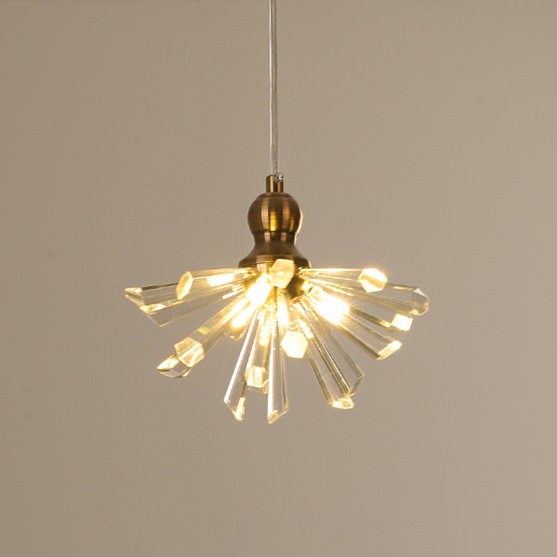 Glass Crystal Glass Crystal Sputnik Multipant Modern 3/6 Heads Sospension Lighting Freet in oro