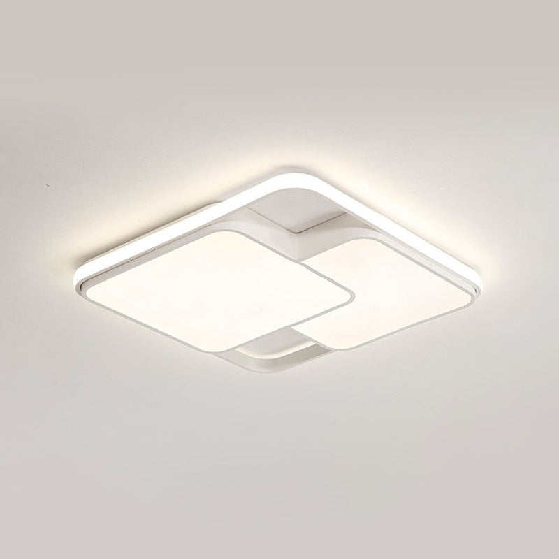 Zwart/witte rechthoekige inbouwplafondlamp, eigentijds acryl LED-inbouwlicht voor café