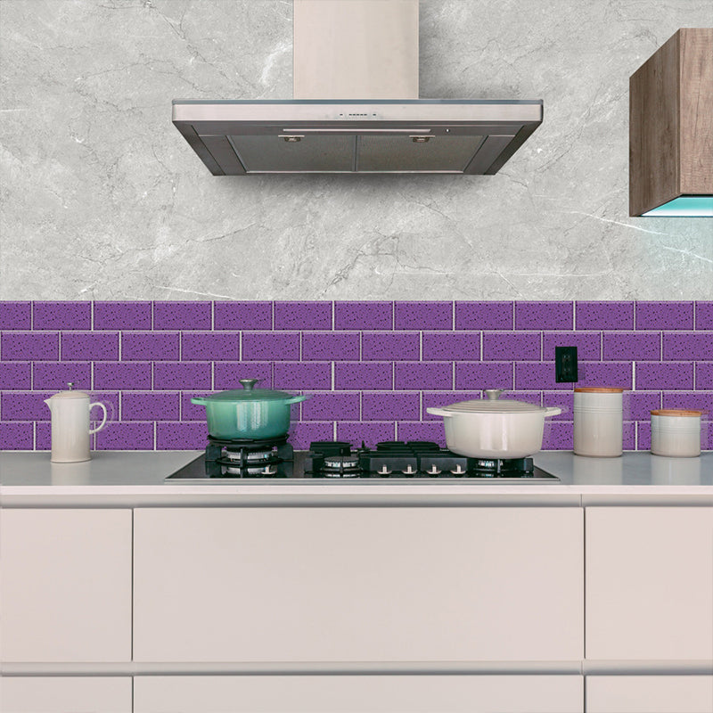 Dark Color Terrazzo Brick Wallpapers Peel and Stick Modernist Kitchen Wall Covering