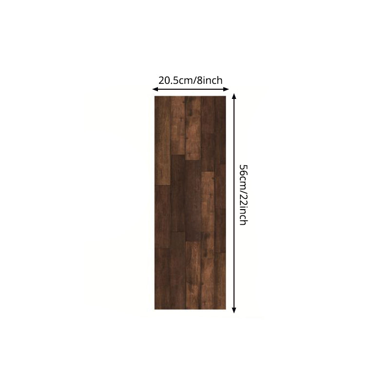 Industrial Faux Brick Stick Wallpapers in Dark Brown Kitchen Wall Art, 3.4-sq ft (4 Pieces)