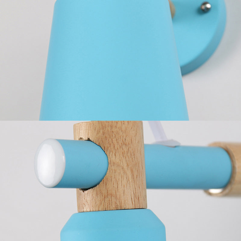 Snoep gekleurde emmer SCONCE Lichthoek Verstelbaar 1 licht Macaron Metal SCONCE LAMP VOOR WINKEL