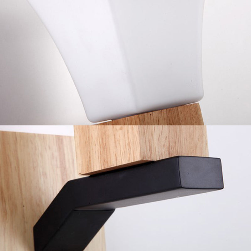 Lámpara moderna de pared blanca de pared blanca campanilla