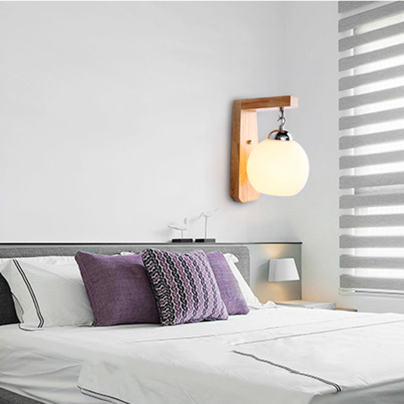 MODERNO GLOBE MOLTO APPLICO LUCE DI OPALE GLASSO 1 BULB BIANCO LUCE DI SCONCI