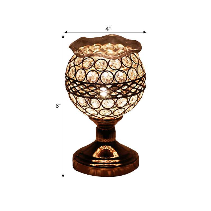 Cilinder/ronde/vierkante nachtlampje modernisme kristal ingelegde enkele lamp goud nachtkastje lamp