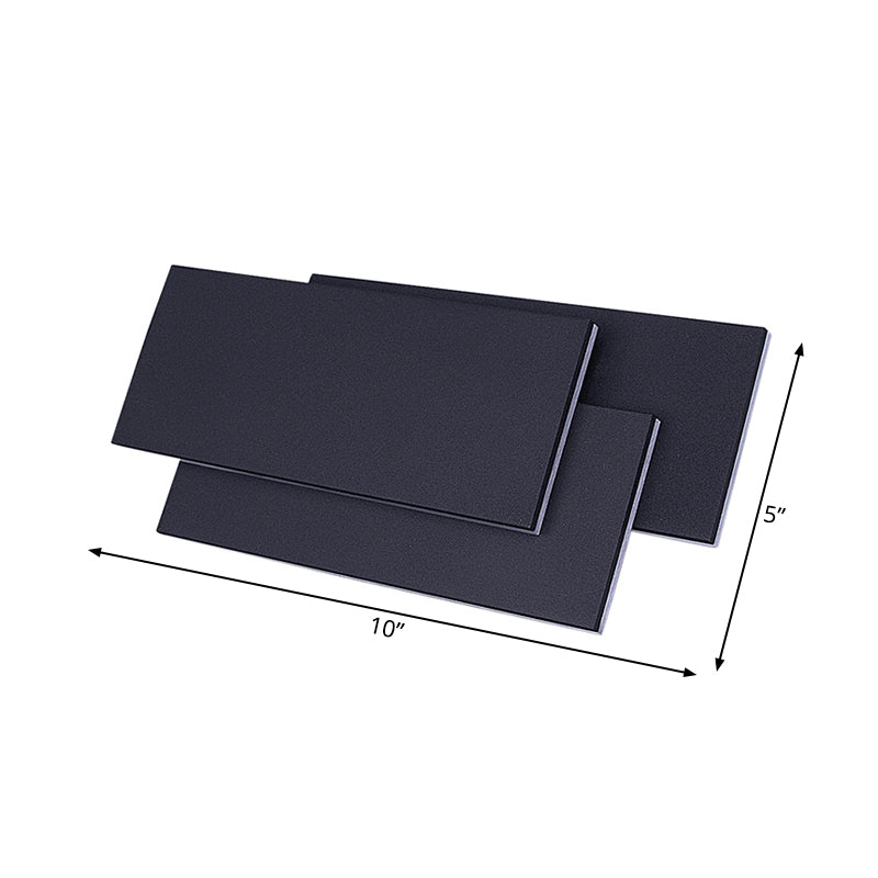 Luce a parete rettangolo in alluminio Luce moderna LED LED Black/White Wall Lamp in illuminazione calda/bianca