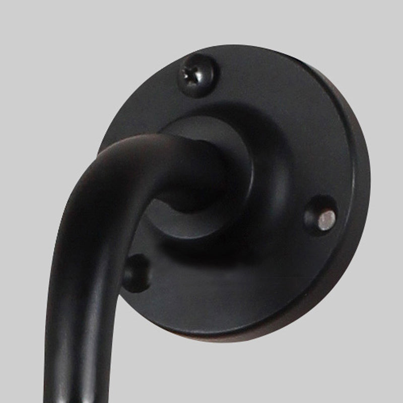 Tombre de cúpula negro/negro Luz de pared Modernista 1 Cabeza Lámpara de pared ajustable metálica para el comedor