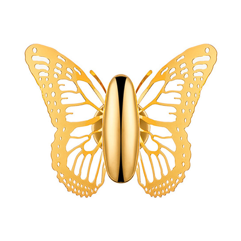 Gold Butterfly Wall Sconce Light Art Deco Metal Single Light Wall Lamp for Kids Room