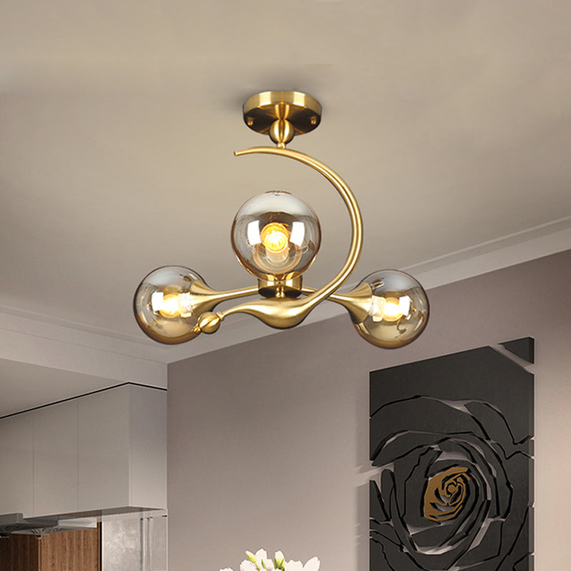 Éclatement de lustre semi-rince