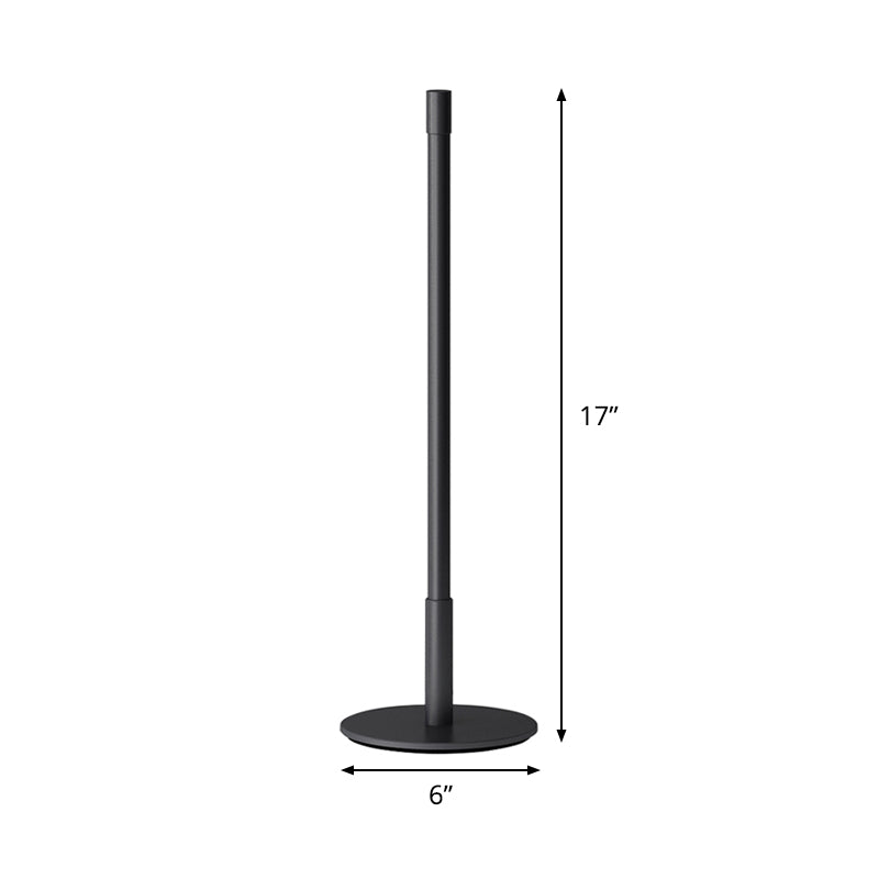 Luce notturna a LED plug-in Luce a LED Simple Creative comodino creativo lampada da tavolo in nero, calda/bianca