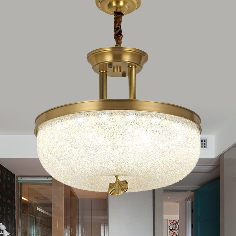 12 "/16" W GOUD/ZWARTE BOLL HANGENDE Kroonluchter Vintage Frosted White Glass Eetkamer LED Hanglicht