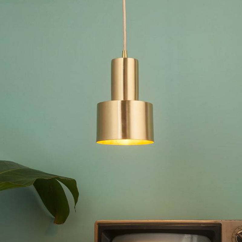 Mini Grenade Iron Pendulum Light Postmodern Single Brass Finish Pendant Lighting Fixture