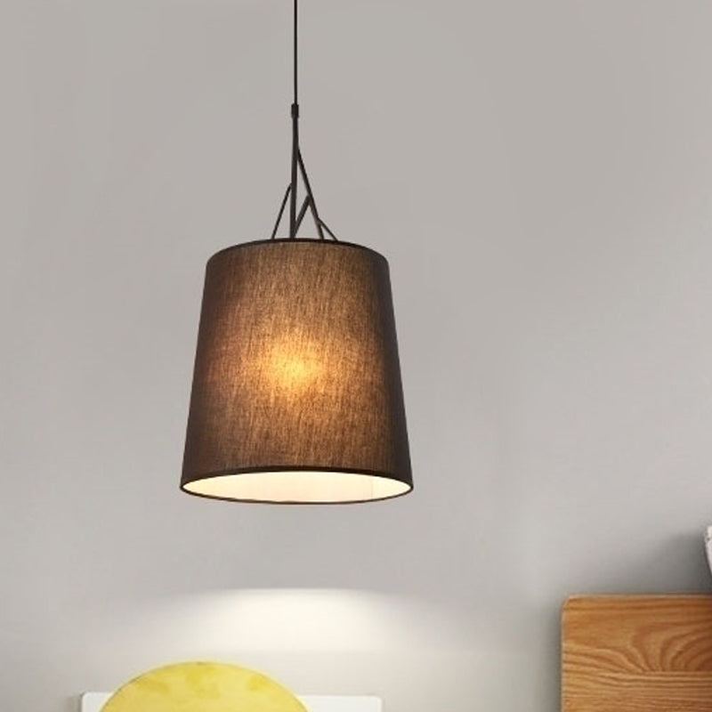 Hand genaaid stof Conische hanglamp Noordelijke lamp