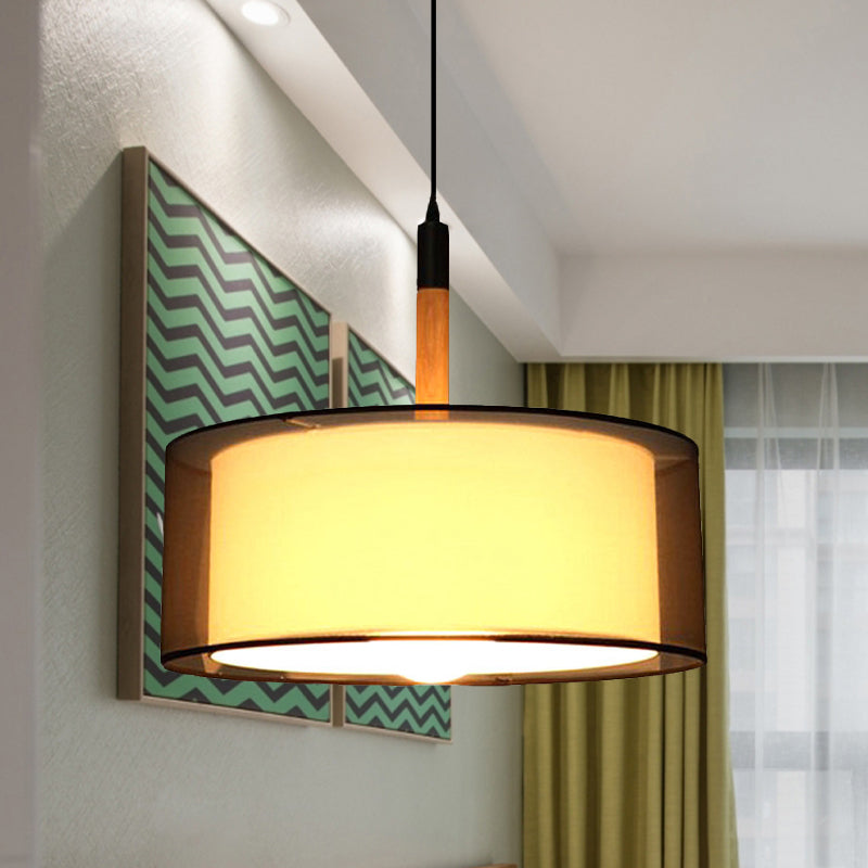 Black Dual Shade Rended Pendant lampe modernisme 1 TEAL TASH SUSPENSION LUMIN