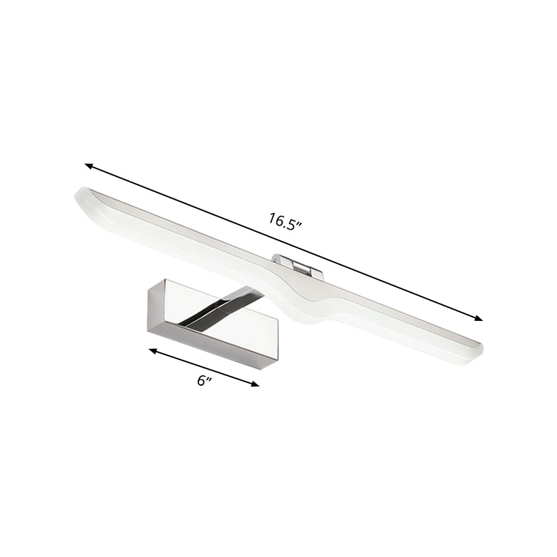 Lineare AcrylaL -Waschtischleuchte modern