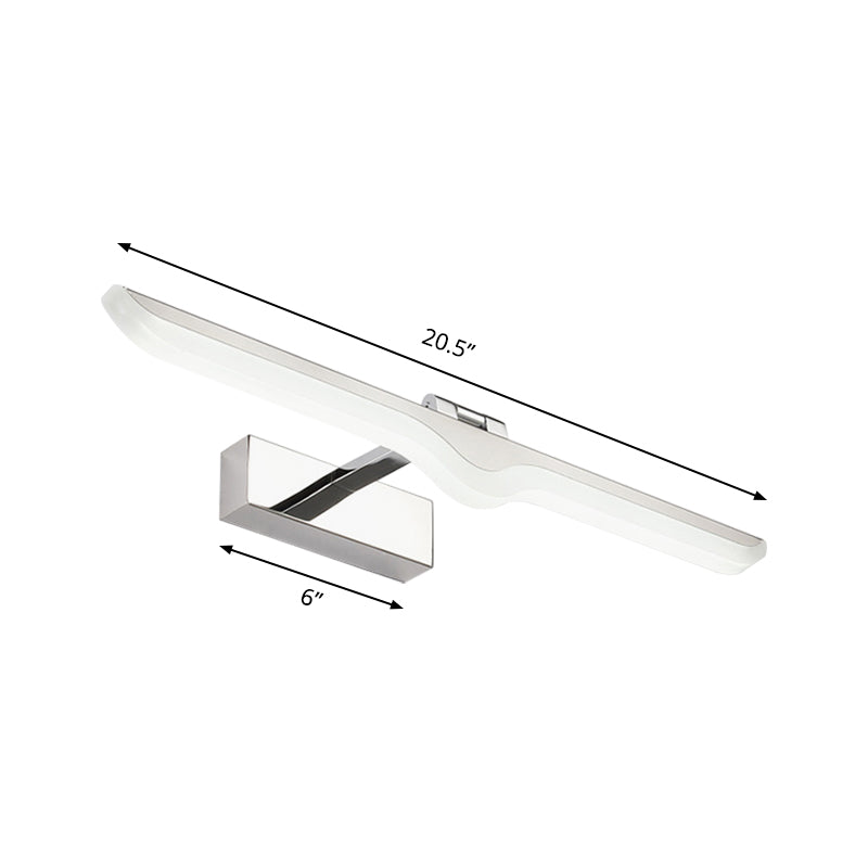 Lineare AcrylaL -Waschtischleuchte modern