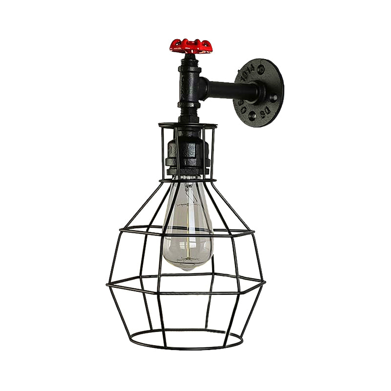 Globe Caged Corridor Wall Light Schaft