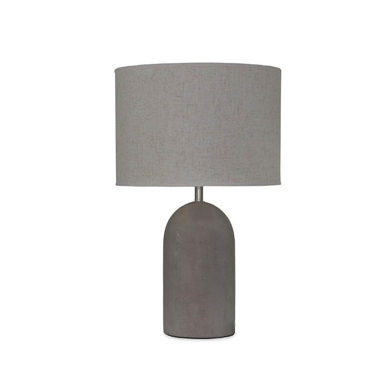 Capsule de demi-capsule Éclairage de nuit moderne simple de nuit gris simple avec tissu de tambour