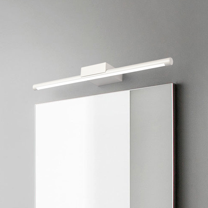 Pol Eitelkeitsbeleuchtung Einfachheit Metall weiße LED -Wandmontage Licht in warmem/weißem Licht, 16 "/19.5"/23,5 "Länge