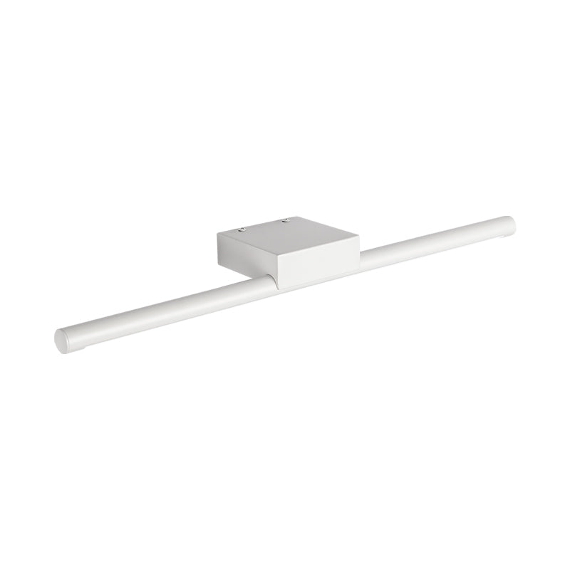 Pol Eitelkeitsbeleuchtung Einfachheit Metall weiße LED -Wandmontage Licht in warmem/weißem Licht, 16 "/19.5"/23,5 "Länge