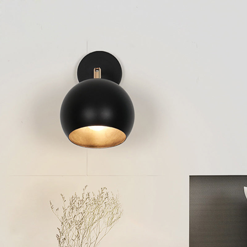 Luz de pared Metallic Global Fixture Industrial Style 1 Bulb Bulbo Dormitorio Ajustable Iluminación en negro