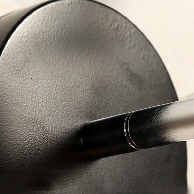 Luz de pared Metallic Global Fixture Industrial Style 1 Bulb Bulbo Dormitorio Ajustable Iluminación en negro